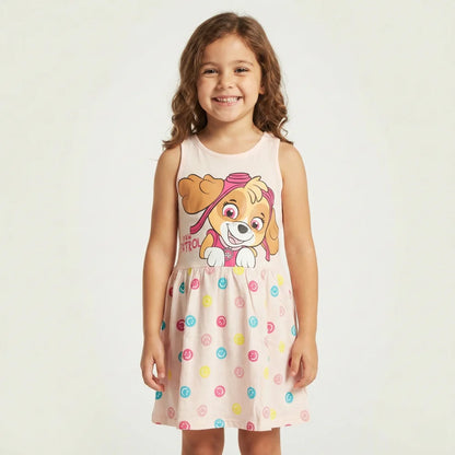 Paw Patrol Skye Kinder Mädchen kurzarm Kleid Sommerkleid - WS-Trend.de 92-128 Baumwolle