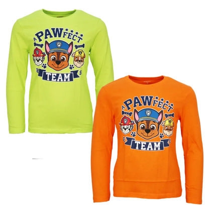 Paw Patrol Chase Marshall Kinder langarm Shirt - WS-Trend.de Jungen 98 -128 Baumwolle Rubble