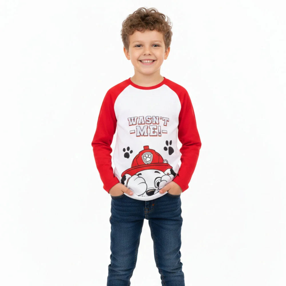 Paw Patrol Chase Marshall Rubble Kinder langarm Shirt - WS-Trend.de Jungen Langarmshirt 98-128 Baumwolle