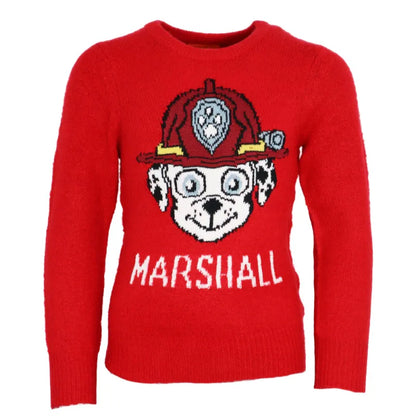 Paw Patrol Marshall Kinder Jungen Strick Pullover Sweater - WS-Trend.de Gr. 98 - 128