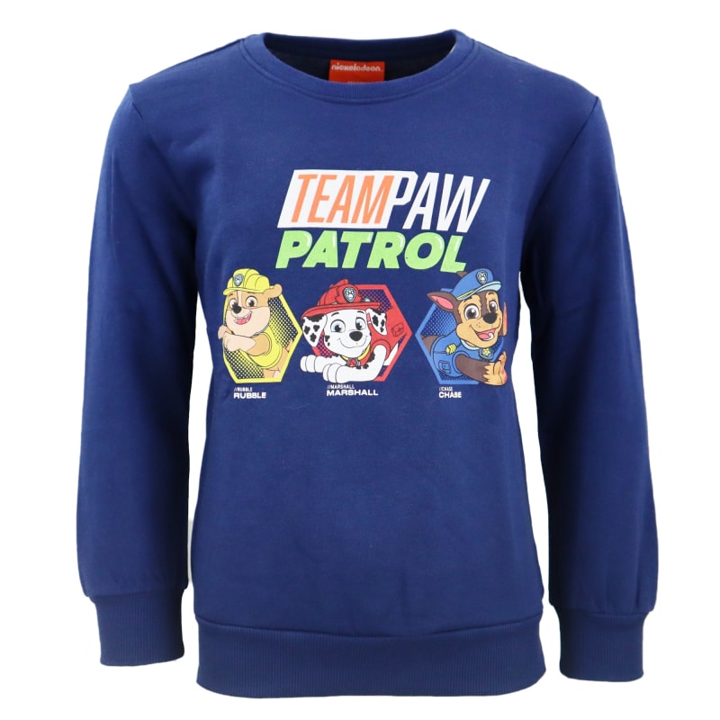 Paw Patrol Kinder Jungen Pullover Sweatshirt - WS-Trend.de Blau Gr. 98-128 Chase Rubble
