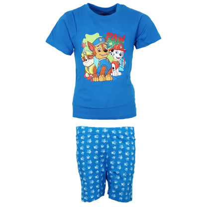 Paw Patrol Kinder Jungen kurzarm Schlafanzug Pyjama Shirt Shorts - WS-Trend.de Gr. 110-140