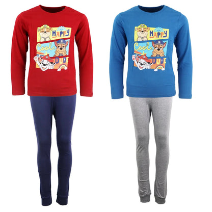 Paw Patrol Jungen Kinder Schlafanzug Pyjama - WS-Trend.de Nachtwäsche 98 - 128 Baumwolle