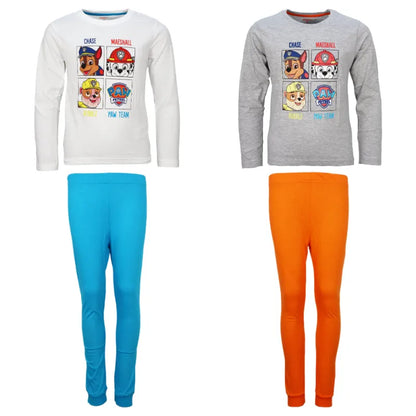 Paw Patrol Jungen Kinder langarm Pyjama Schlafanzug - WS-Trend.de Nachtwäsche 98 - 128 Baumwolle