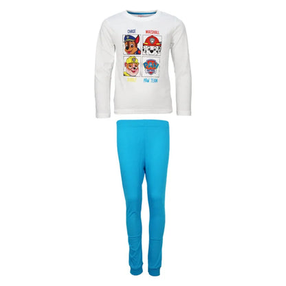 Paw Patrol Jungen Kinder langarm Pyjama Schlafanzug - WS-Trend.de Nachtwäsche 98 - 128 Baumwolle