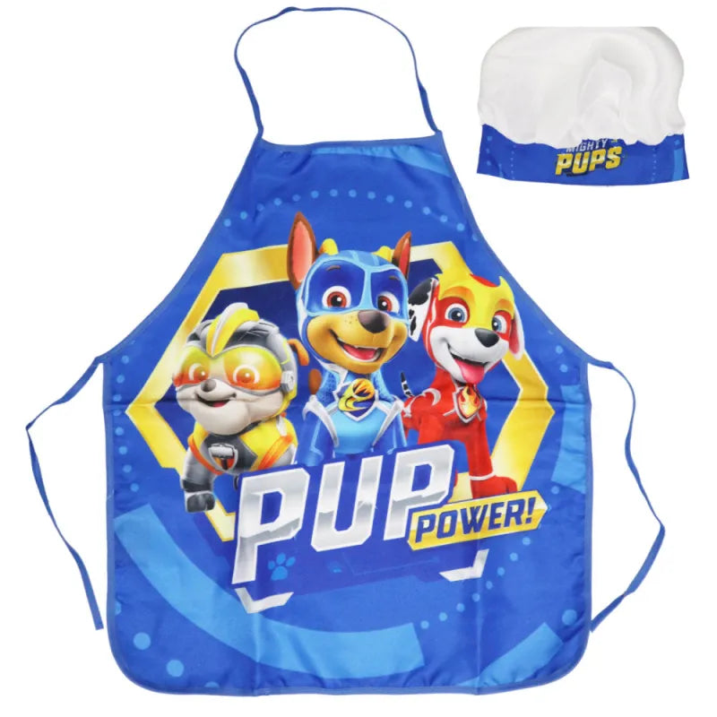 Paw Patrol Chase Rubble Kinder Kochschürze Backschürze mit Mütze 3-6 Jahre - WS-Trend.de