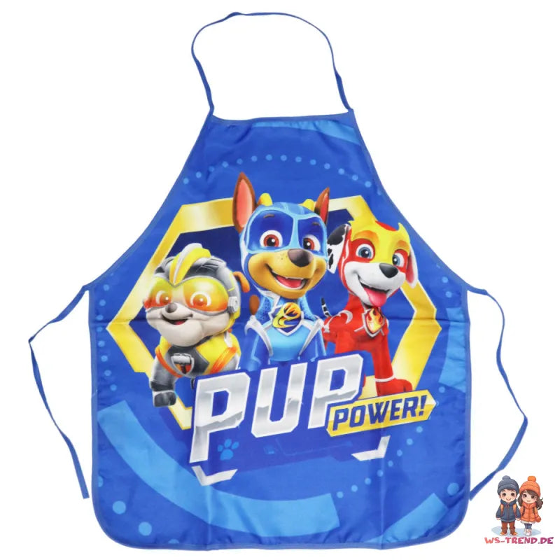 Paw Patrol Chase Rubble Kinder Kochschürze Backschürze mit Mütze 3-6 Jahre - WS-Trend.de