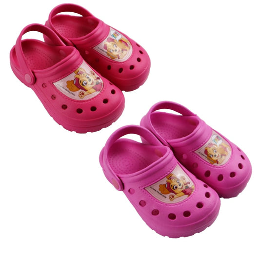 Paw Patrol Skye - Kinder Clogs Badeschuhe Rosa - WS-Trend.de Mädchen - Latschen Hausschuhe Sandalen