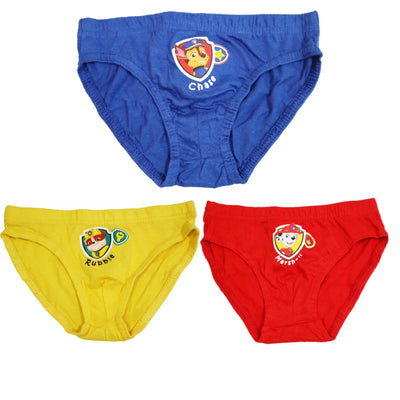 Paw Patrol Chase Rubble 3er Pack Slips Kinder Jungen Unterwäsche Baumwolle - WS-Trend.de
