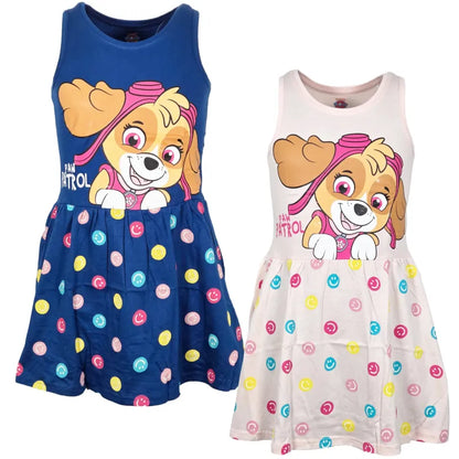 Paw Patrol Skye Kinder Mädchen kurzarm Kleid Sommerkleid - WS-Trend.de 92-128 Baumwolle