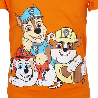 Paw Patrol Chase Rubble Marshall Kinder Jungen T-Shirt - WS-Trend.de kurzarm 98 -128 Baumwolle