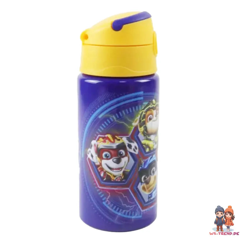 Paw Patrol Chase Rubble Marshall Aluminium Wasserflasche Trinkflasche 500 ml - WS-Trend.de