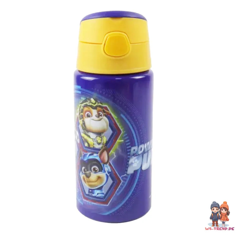 Paw Patrol Chase Rubble Marshall Aluminium Wasserflasche Trinkflasche 500 ml - WS-Trend.de