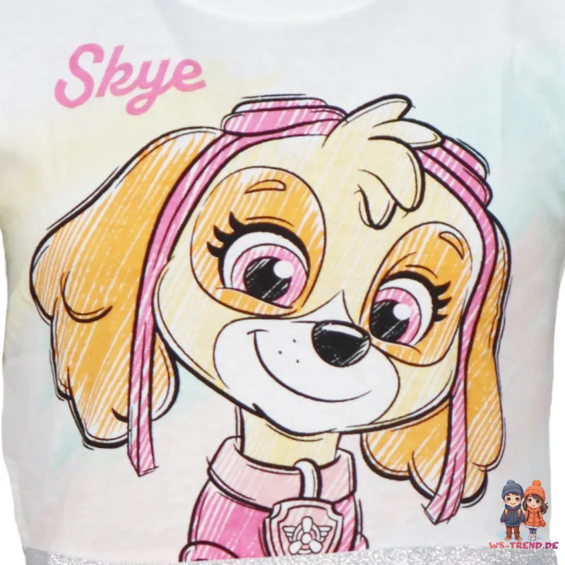 Paw Patrol Skye Kinder Mädchen kurzarm Tüllkleid Kleid - WS-Trend.de Gr. 92-128 Baumwolle
