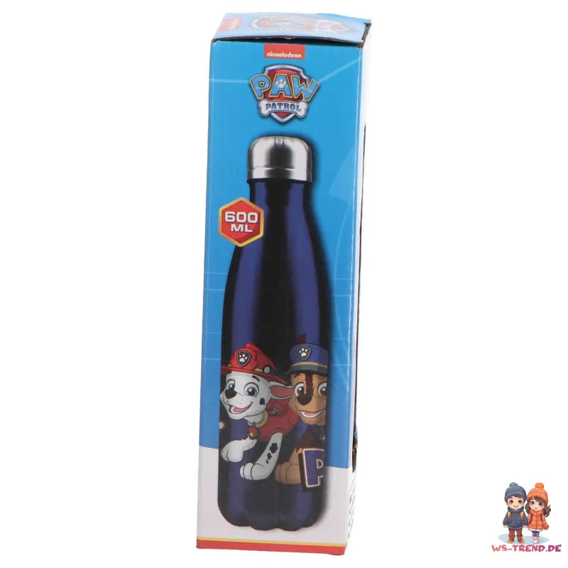 Paw Patrol Chase Rubble Marshall Aluminium Wasserflasche Trinkflasche 600 ml - WS-Trend.de