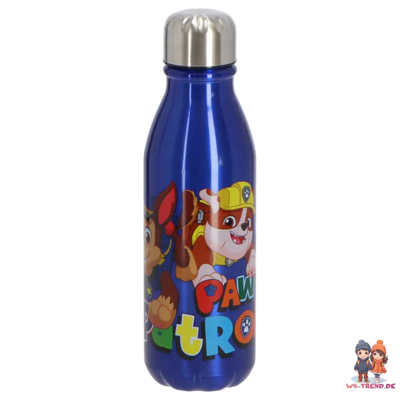 Paw Patrol Chase Rubble Marshall Aluminium Wasserflasche Trinkflasche 600 ml - WS-Trend.de