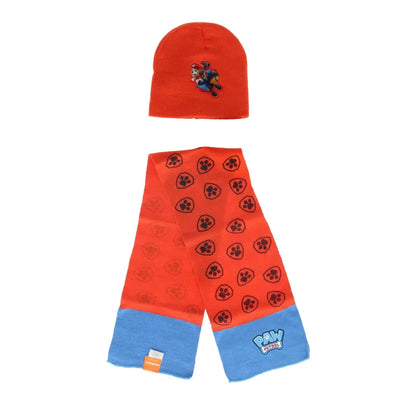 Paw Patrol Chase Marshall Kinder Herbst Winter Set Mütze plus Schal - WS-Trend.de 48