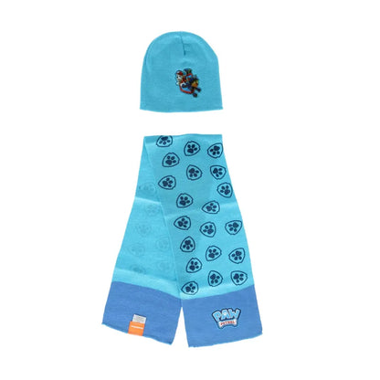 Paw Patrol Chase Marshall Kinder Herbst Winter Set Mütze plus Schal - WS-Trend.de 48