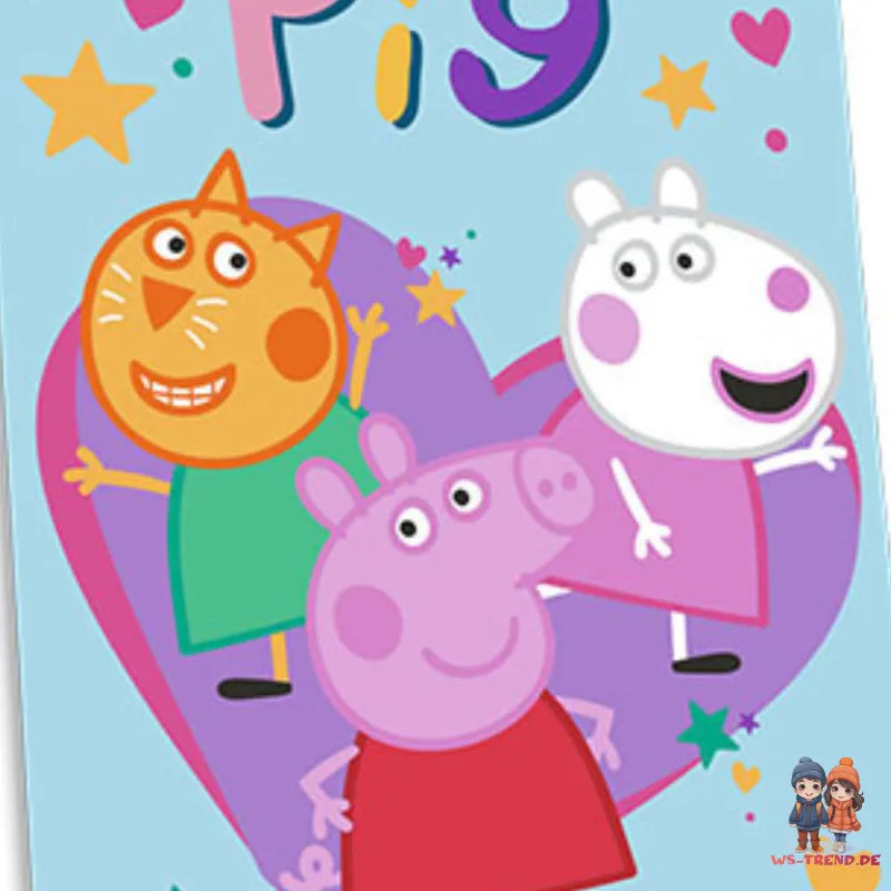 Peppa Wutz Badetuch Strandtuch 70x140 cm 100% Baumwolle - WS-Trend.de Pig XXL