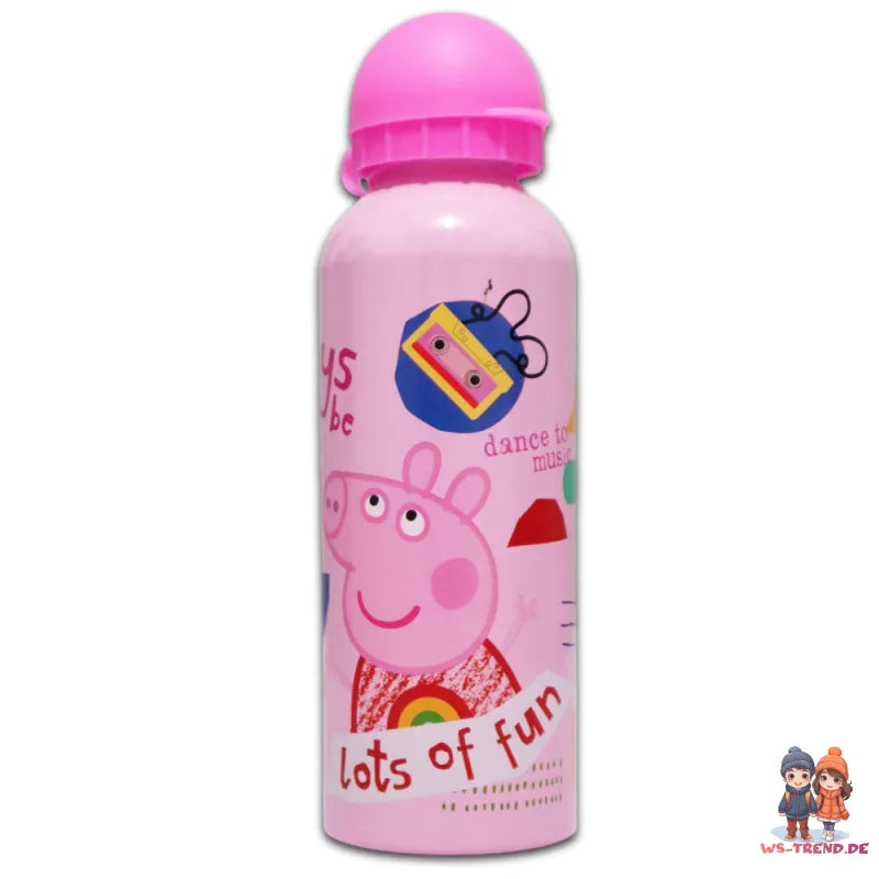 Peppa Wutz Kinder Aluminium Trinkflasche Wasserflasche Flasche 500 ml - WS-Trend.de