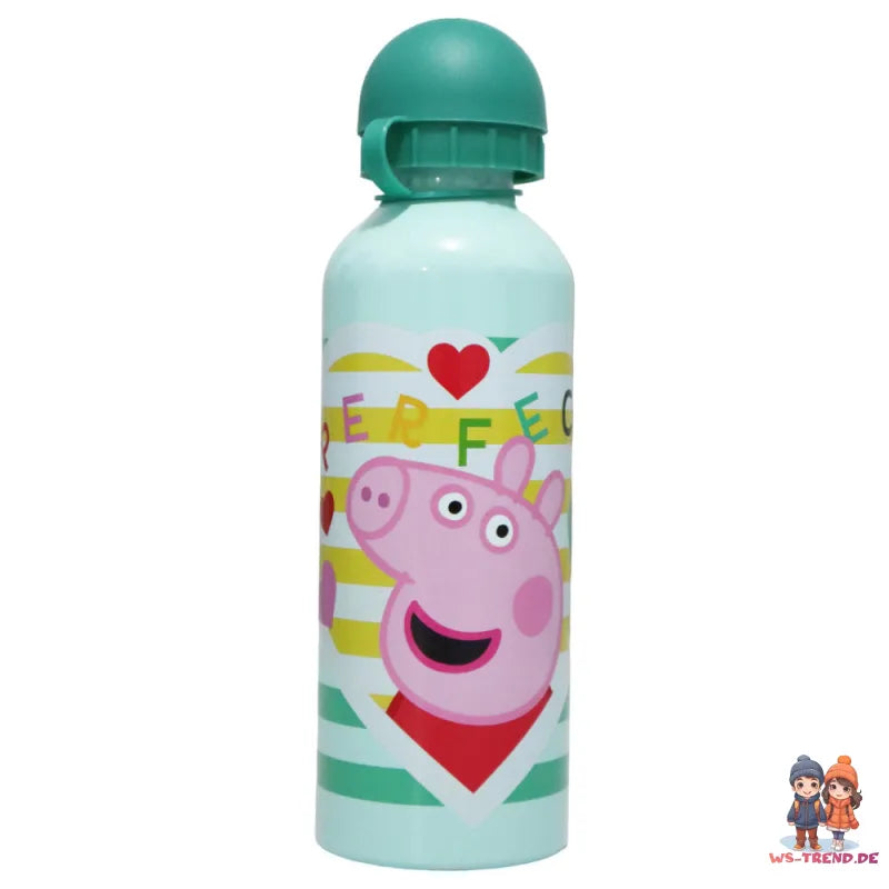 Peppa Wutz Kinder Aluminium Trinkflasche Wasserflasche Flasche 500 ml - WS-Trend.de