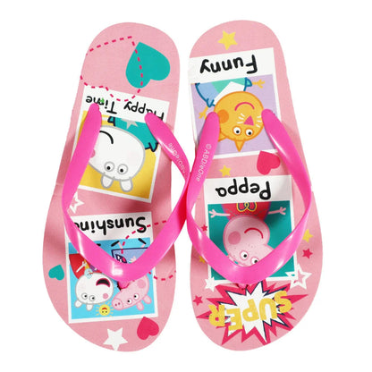 Peppa Pig Wutz Kinder Mädchen FlipFlops Sandalen Zehentrenner - WS-Trend.de Latschen Gr. 24-29