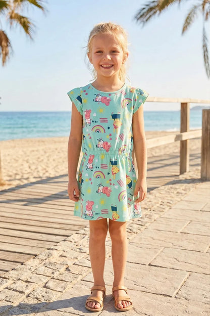 Peppa Wutz Pig Kinder Mädchen Sommerkleid Kleid - WS-Trend.de 98 - 116 Baumwolle