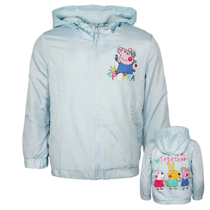 Peppa pig Wutz Kinder Mädchen Sommerjacke Jacke mit Kapuze - WS-Trend.de Gr. 98-116