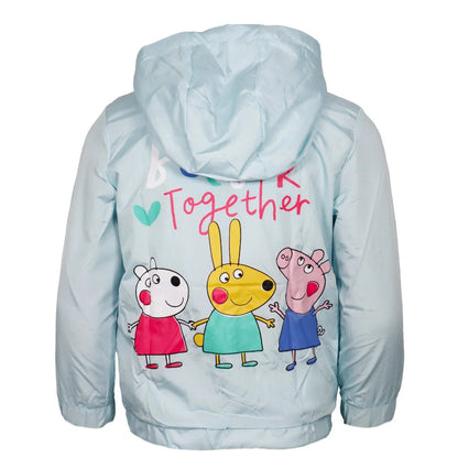 Peppa pig Wutz Kinder Mädchen Sommerjacke Jacke mit Kapuze - WS-Trend.de Gr. 98-116