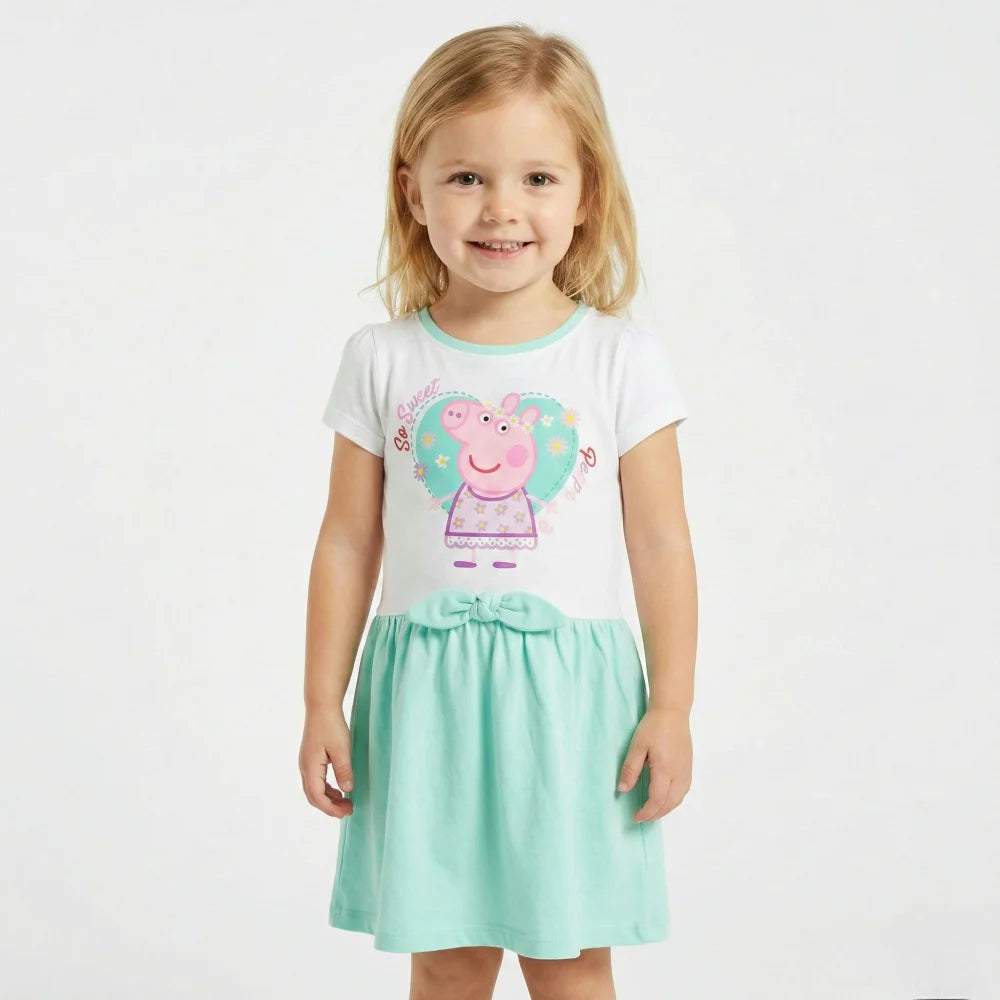 Peppa Wutz Kinder Mädchen Sommerkleid - WS-Trend.de Pig Kleid 92-116 Baumwolle NEU