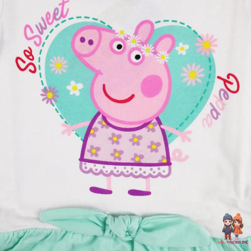 Peppa Wutz Kinder Mädchen Sommerkleid - WS-Trend.de Pig Kleid 92-116 Baumwolle NEU