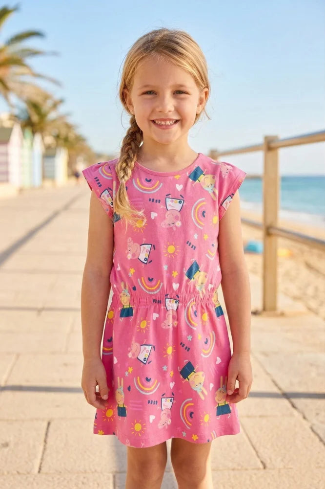 Peppa Wutz Pig Kinder Mädchen Sommerkleid Kleid - WS-Trend.de 98 - 116 Baumwolle