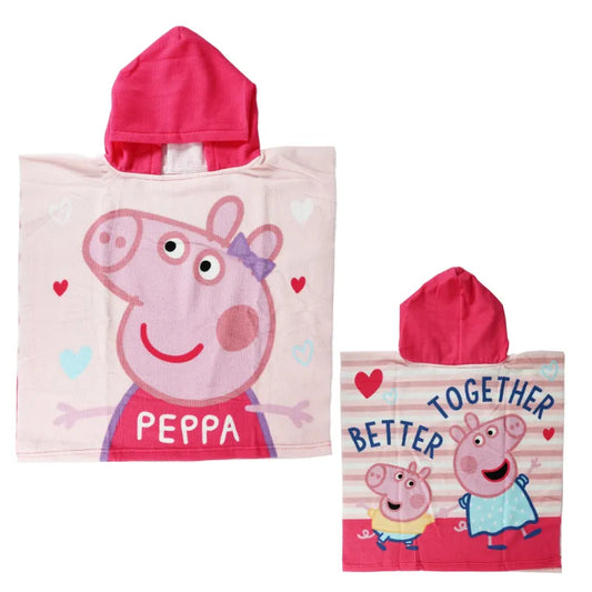 Peppa Wutz Kinder Mädchen Mikrofaser Badeponcho - WS-Trend.de Pig Poncho 55x55 cm