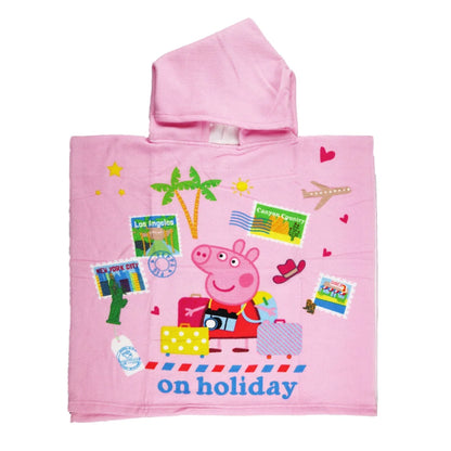 Peppa Wutz Kinder Mädchen Mikrofaser Badeponcho - WS-Trend.de Pig Poncho 55x55 cm