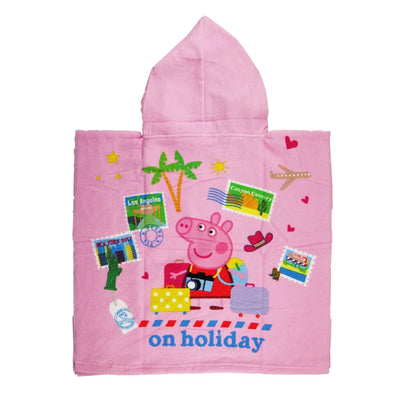 Peppa Wutz Kinder Mädchen Mikrofaser Badeponcho - WS-Trend.de Pig Poncho 55x55 cm