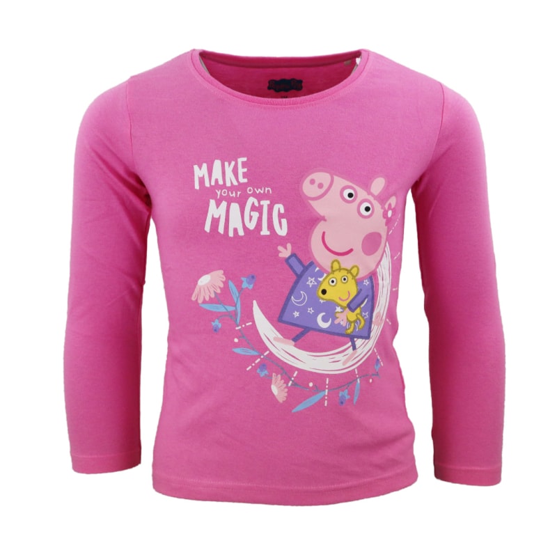 Peppa Pig Kinder Schlafanzug Pyjama lang - WS-Trend.de Wutz 92 -116 Mädchen Baumwolle