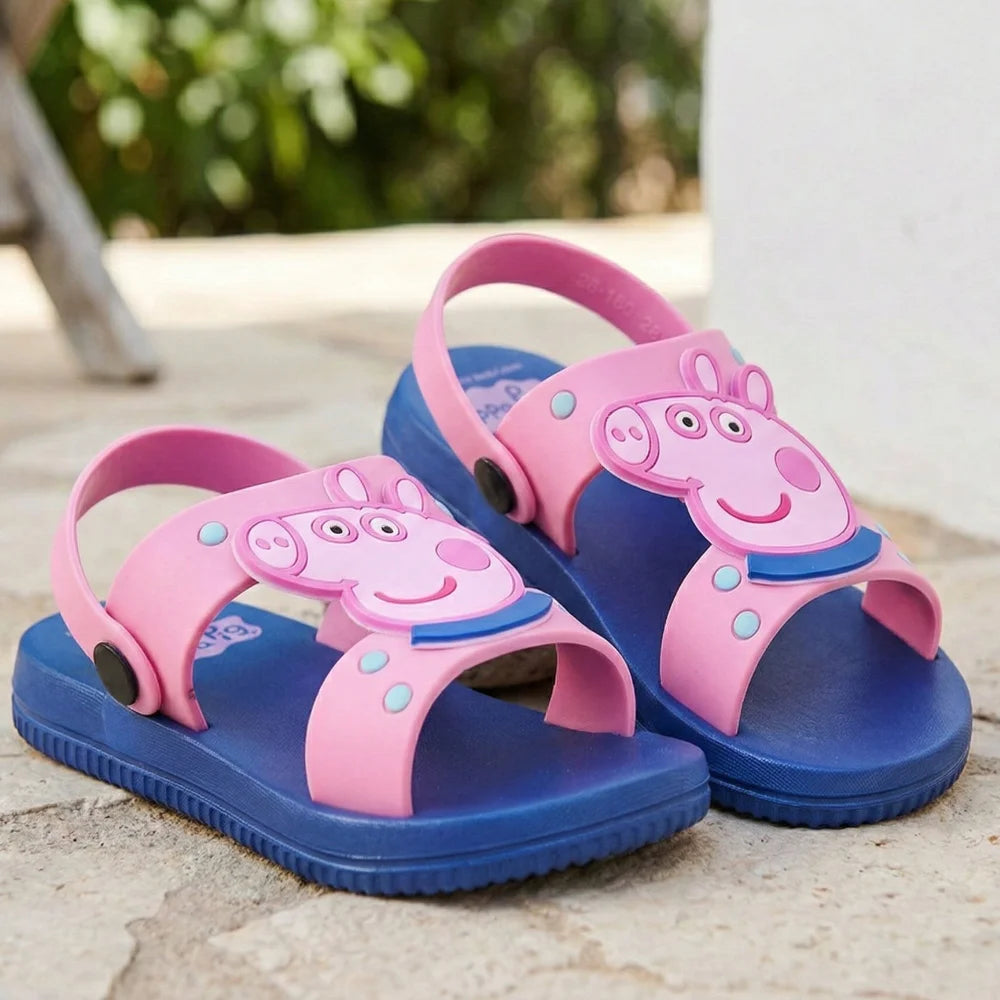 Peppa Pig Wutz Kinder Mädchen Sandalen Badeschuhe Latschen - WS-Trend.de 3D Optik - Hausschuhe 22-32