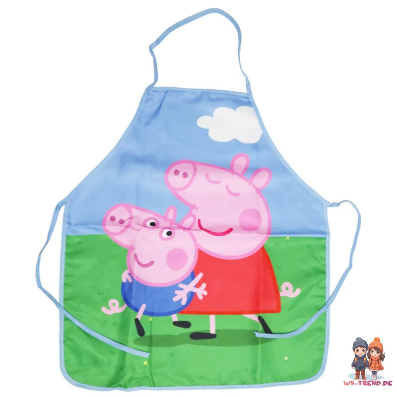Peppa Wutz Pig George Kinder Kochschürze Backschürze mit Mütze 3-6 Jahre - WS-Trend.de