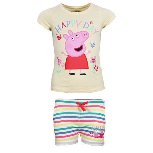 Peppa Pig Wutz Kinder Mädchen Sommerset Shorts plus T-Shirt
