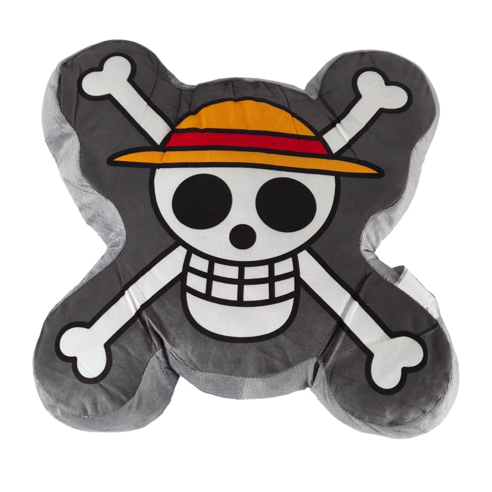 Anime One Piece Totenkopf mini Kissen Dekokissen 3D Cushion 35x35x7 cm - WS-Trend.de