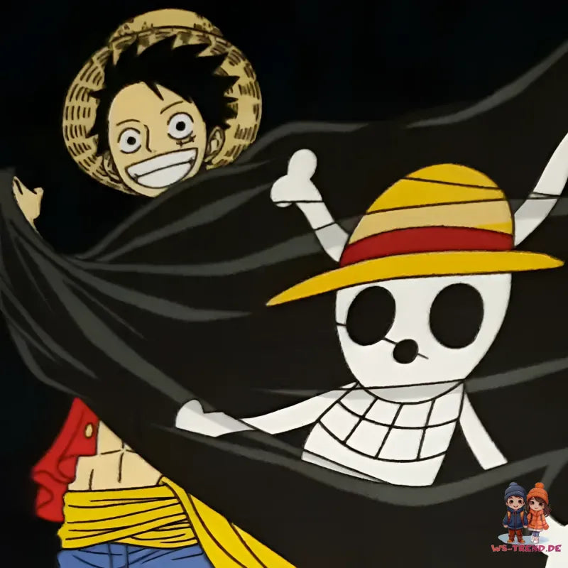 One Piece Kinder Fleecedecke - WS-Trend.de Anime Luffy leichte Kuscheldecke 100x140 cm