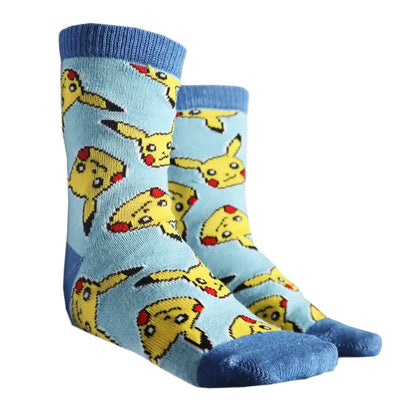 Pokemon Pikachu Kinder Jungen lange Socken 3er Pack Gr. 23 bis 34 - WS-Trend.de