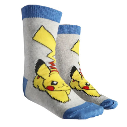 Pokemon Pikachu Kinder Jungen lange Socken 3er Pack Gr. 23 bis 34 - WS-Trend.de