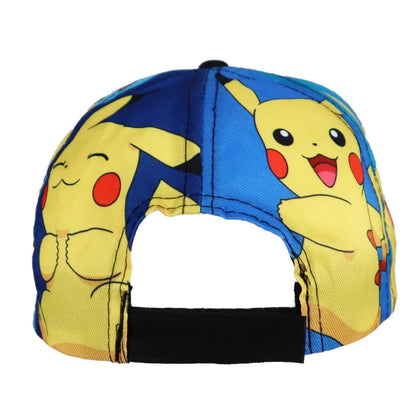 Pokemon Pikachu Kinder Basecap Baseball Kappe Mütze allover Print - WS-Trend.de 54-56