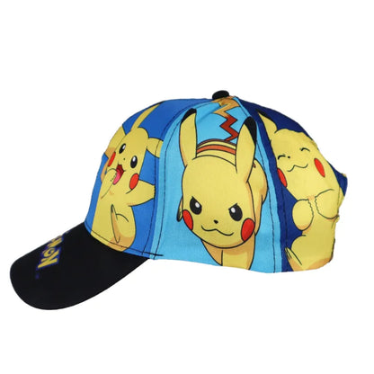 Pokemon Pikachu Kinder Basecap Baseball Kappe Mütze allover Print - WS-Trend.de 54-56