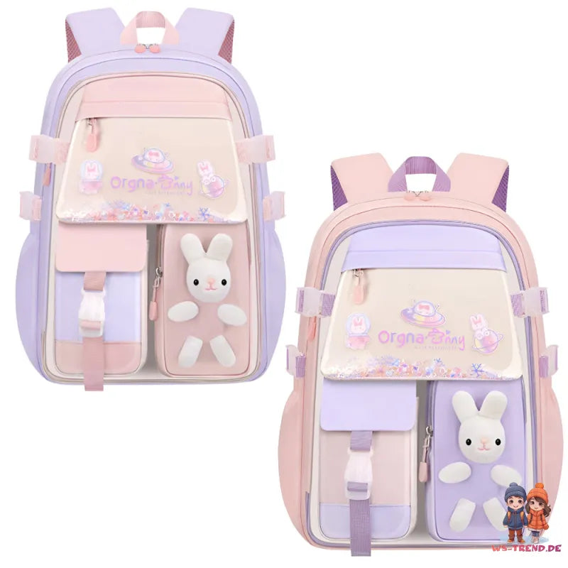 Häschen Hase Mädchen Rucksack Backpack Tasche Schultasche 45 x 32 17 cm - WS-Trend.de