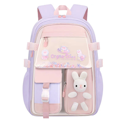 Häschen Hase Mädchen Rucksack Backpack Tasche Schultasche 45 x 32 17 cm - WS-Trend.de