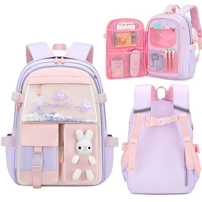 Häschen Hase Mädchen Rucksack Backpack Tasche Schultasche 45 x 32 17 cm - WS-Trend.de
