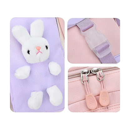 Häschen Hase Mädchen Rucksack Backpack Tasche Schultasche 45 x 32 17 cm - WS-Trend.de