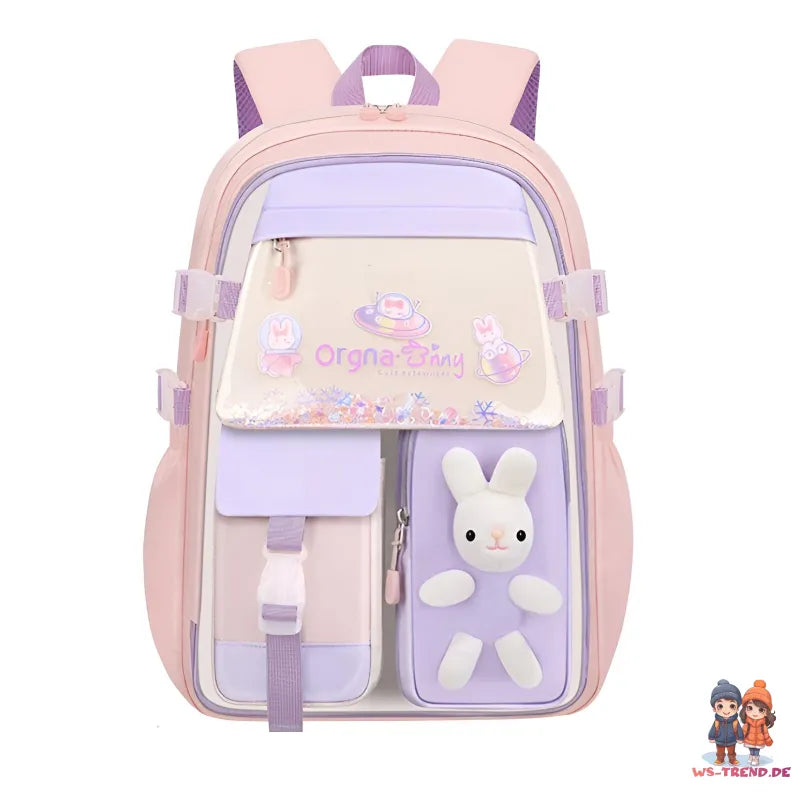 Häschen Hase Mädchen Rucksack Backpack Tasche Schultasche 45 x 32 17 cm - WS-Trend.de